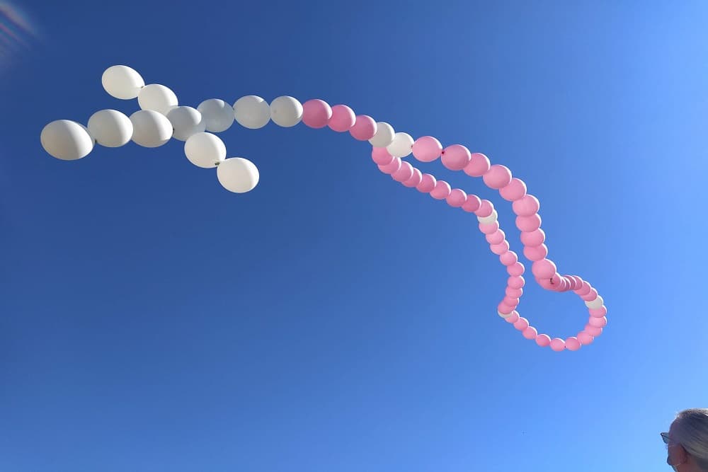 Terço de Balões para Santa Rita de Cássia