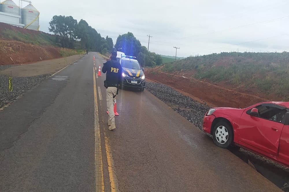 PRF atende acidente com morte em Palmeira das Missões