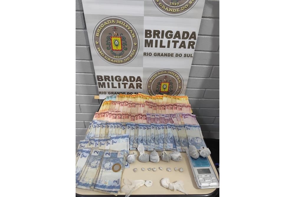 Brigada Militar realiza prisão por tráfico de drogas em Redentora