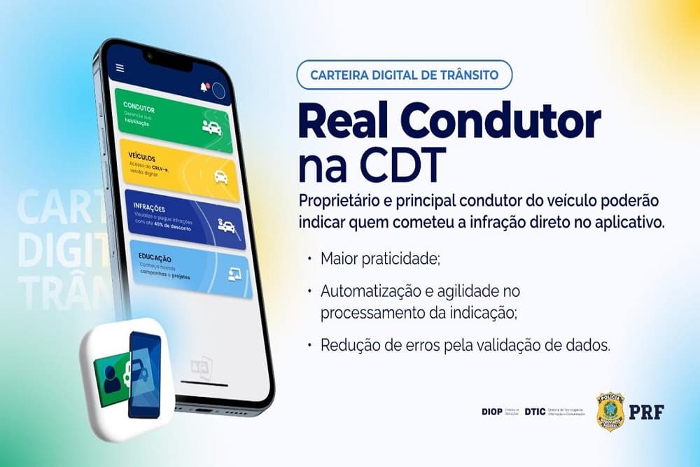 PRF lança novo serviço no aplicativo Carteira Digital de Trânsito