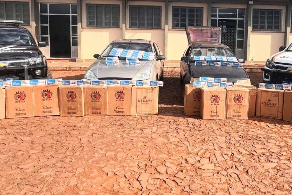 Brigada Militar e Polícia Civil apreendem cigarro contrabandeado em Barra do Guarita