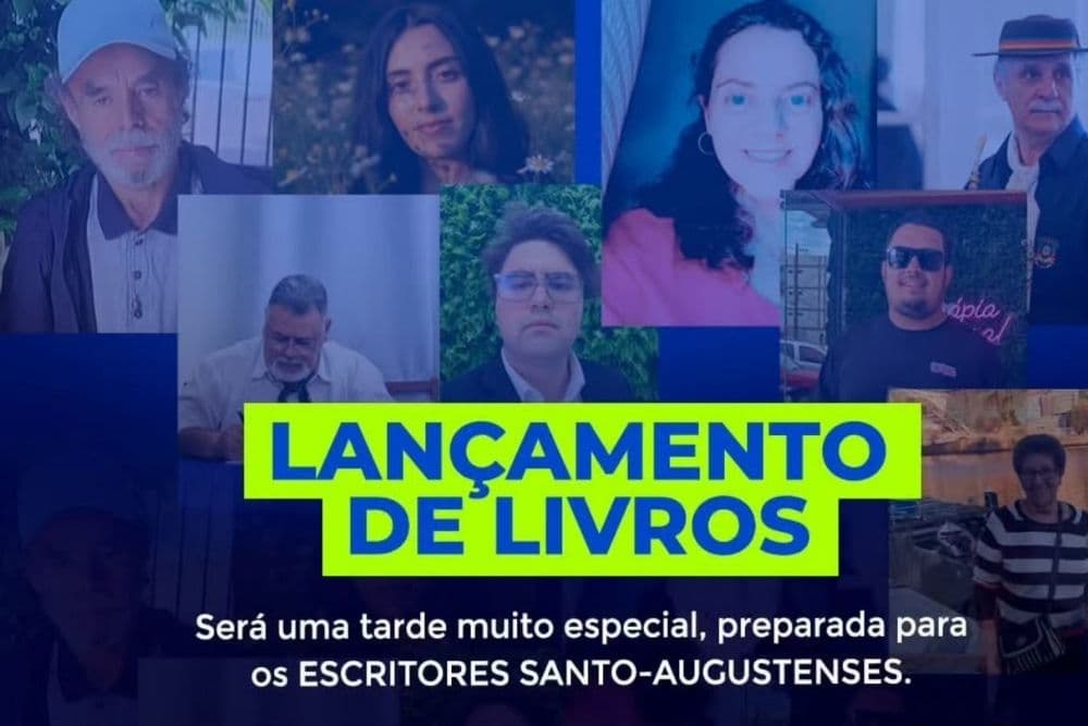 Oito autores santo-augustenses lançam seus livros nesta sexta-feira
