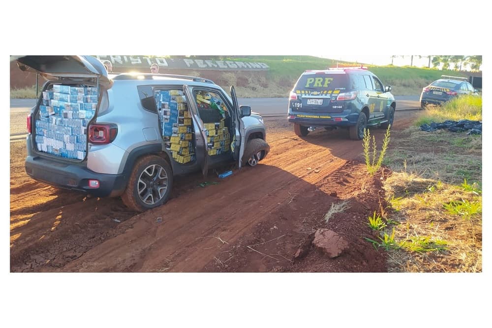 PRF apreende carga com quase 20 mil maços de cigarros em Ijuí