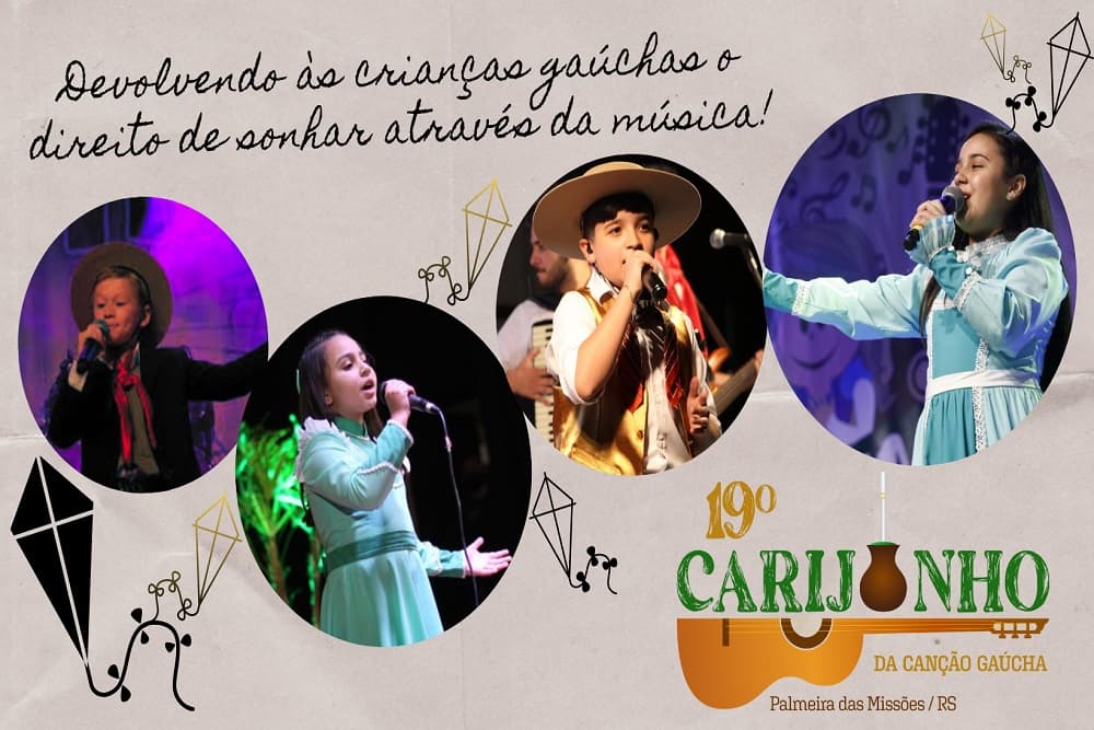 Prorrogadas as inscrições no 35º Carijo da Canção Gaúcha e 19º Carijinho de Palmeira das Missões