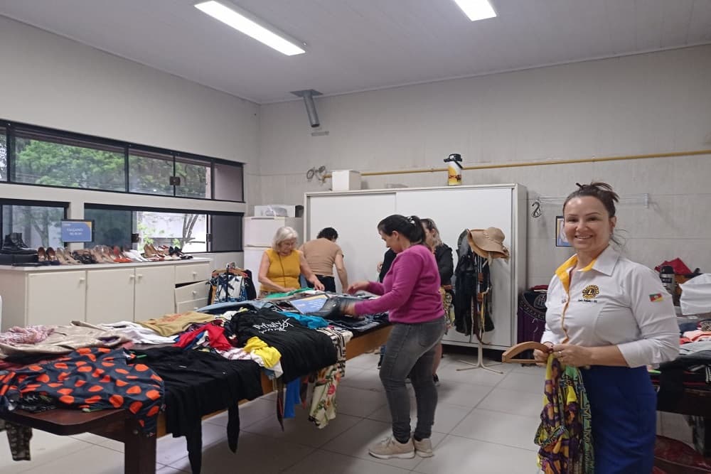 Lions Clube arrecada 18 mil reais com Brechó Solidário