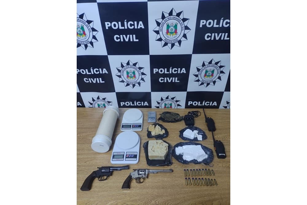 Homem é preso com armas e drogas em Campo Novo