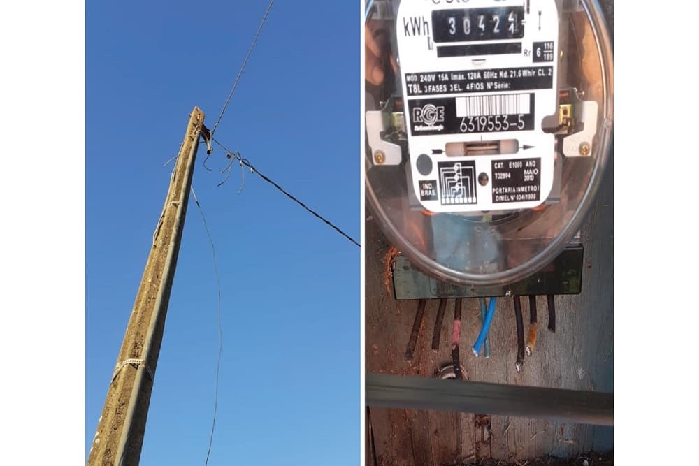 Furto de fiação elétrica deixa moradores sem água no interior de Santo Augusto