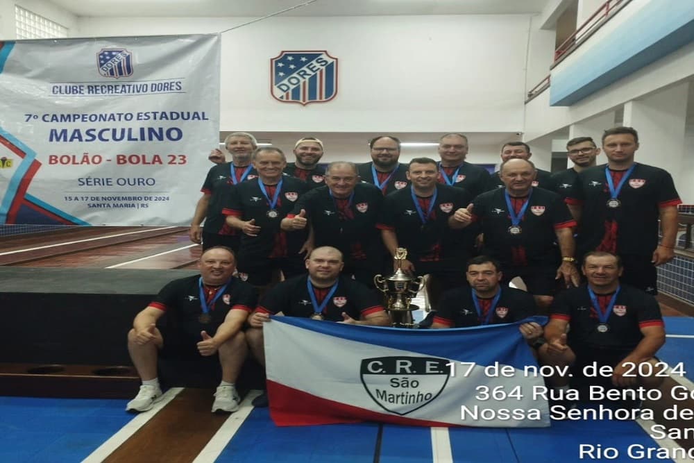 Clube de São Martinho conquista terceira colocação no 7º Campeonato Estadual de Bolão