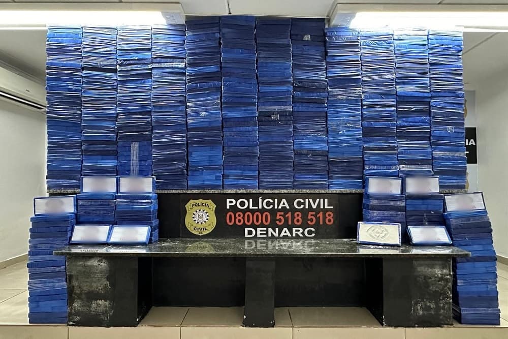 Polícia Civil realiza maior apreensão de cocaína da história da instituição