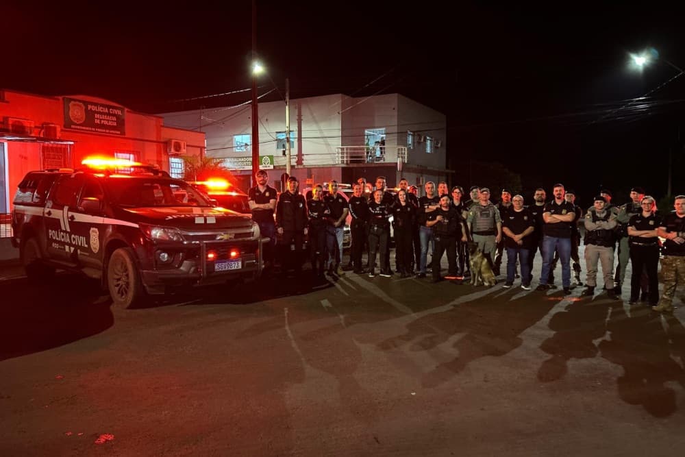 Operação Tentáculos: Polícia deflagra ofensiva contra o tráfico de drogas em Santo Augusto