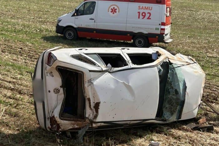 Idoso morre após capotar carro na RS-330