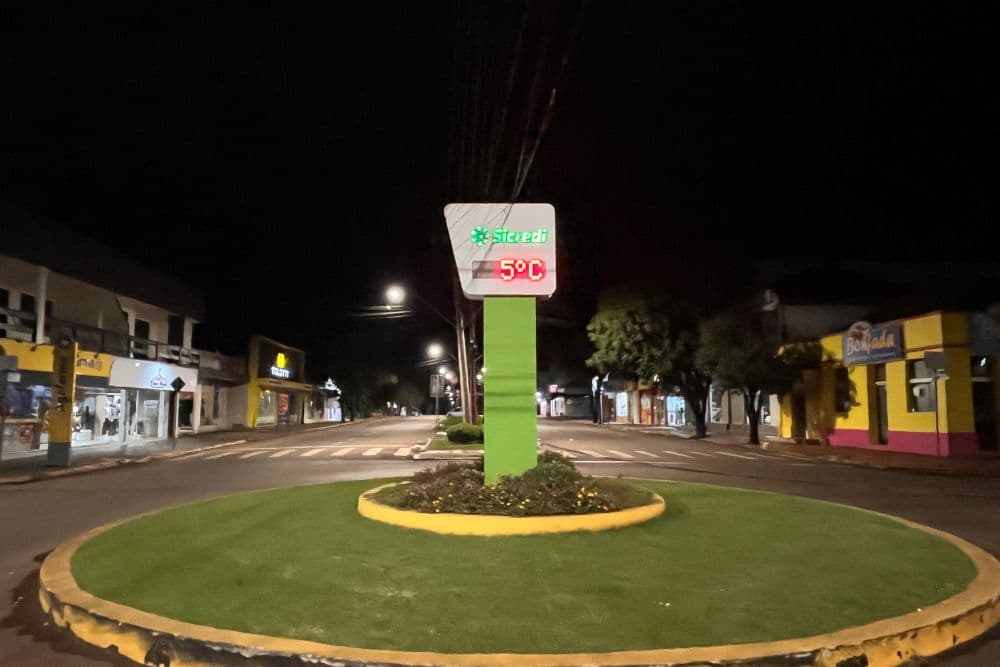 Feriado gelado em Santo Augusto