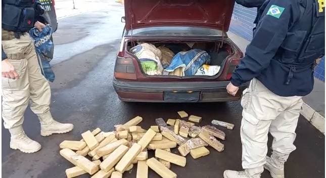 Traficante é preso pela PRF com 170 quilos maconha em Ijuí
