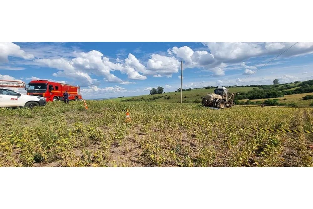 Trabalhador é eletrocutado após trator encostar em fiação de propriedade rural no RS