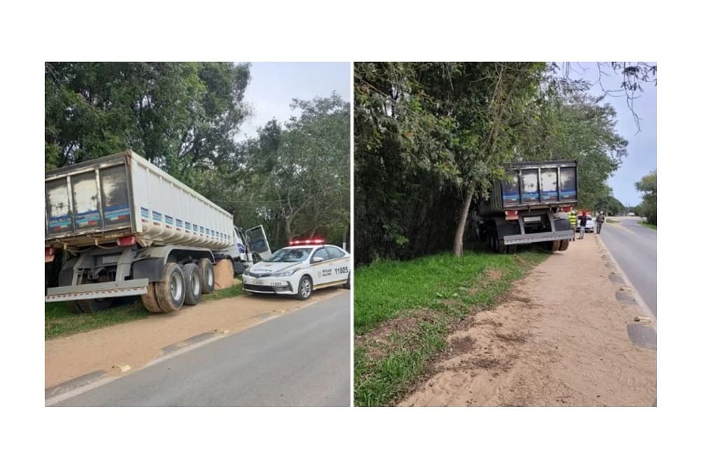 Mulher morre após ser atropelada por caminhão sem motorista no RS, diz polícia