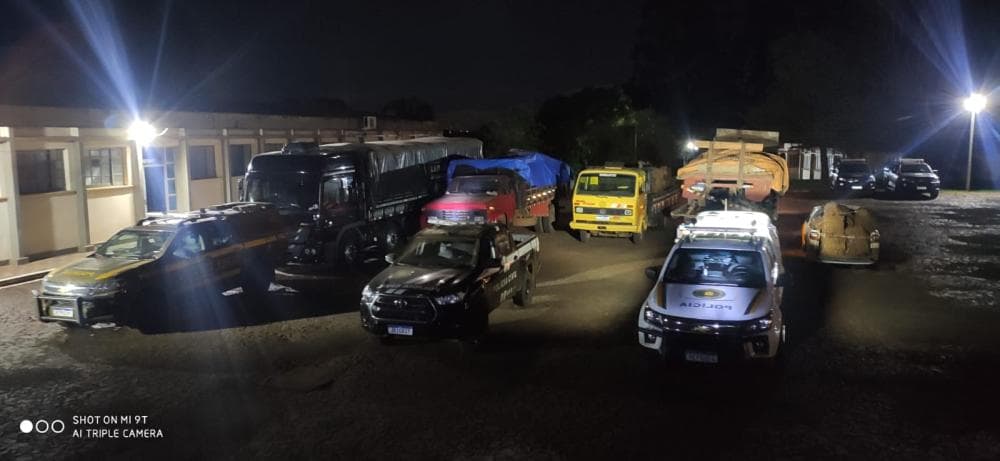 Dois homens são presos e carga contrabandeada é apreendida em Crissiumal