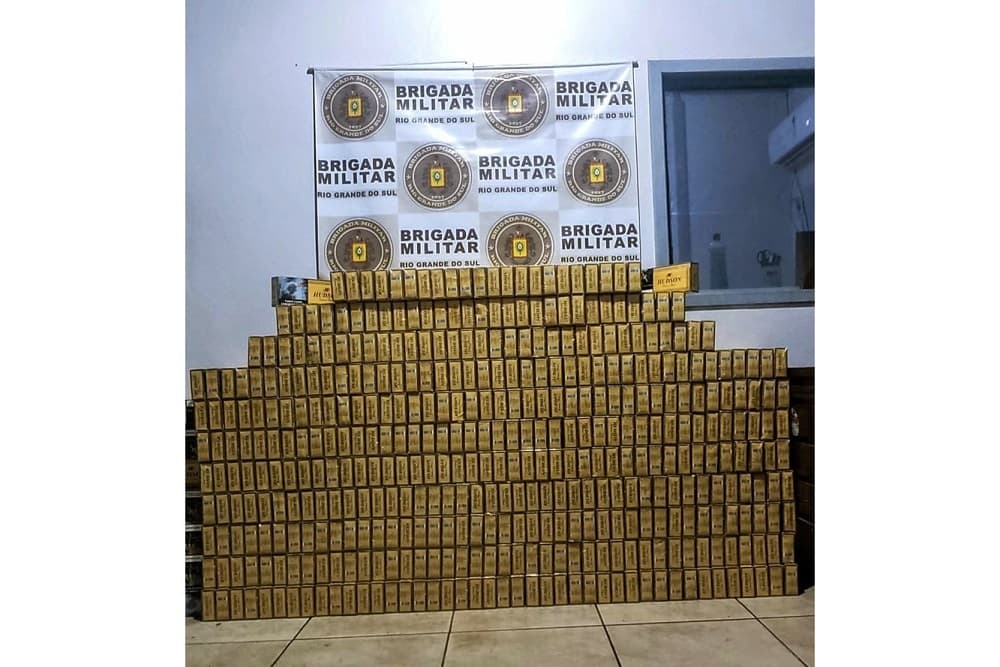 Brigada Militar apreende cigarros de origem estrangeira em Santo Augusto