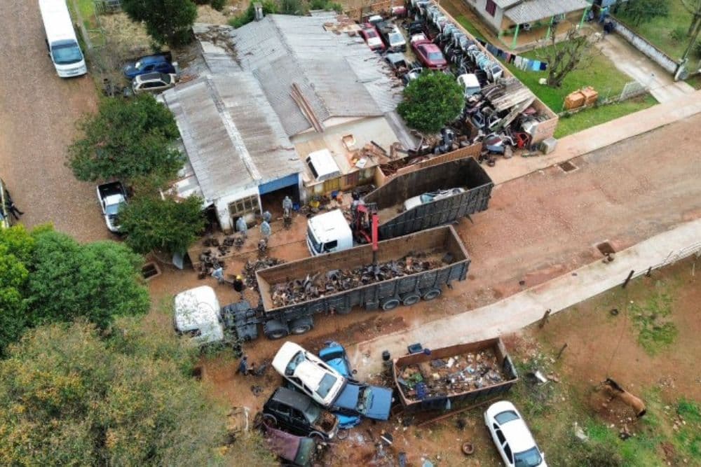 Operação Desmanche apreende quase 120 toneladas de sucata em Santo Augusto