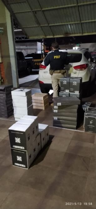 PRF apreende carga de bebidas ilegais na região noroeste