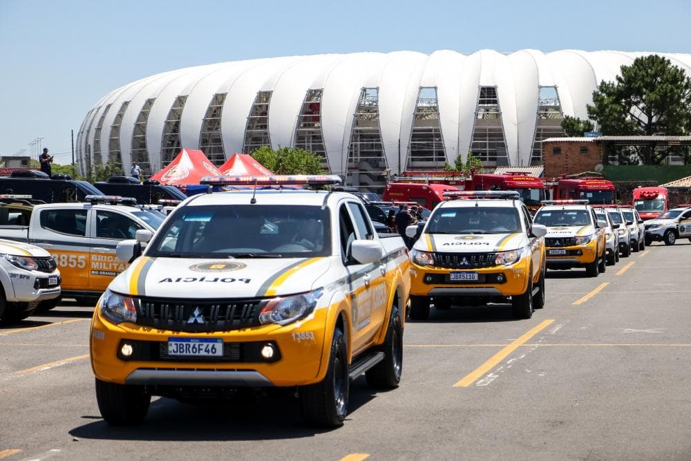 Forças de segurança do Estado recebem 201 veículos zero-quilômetro e armamentos