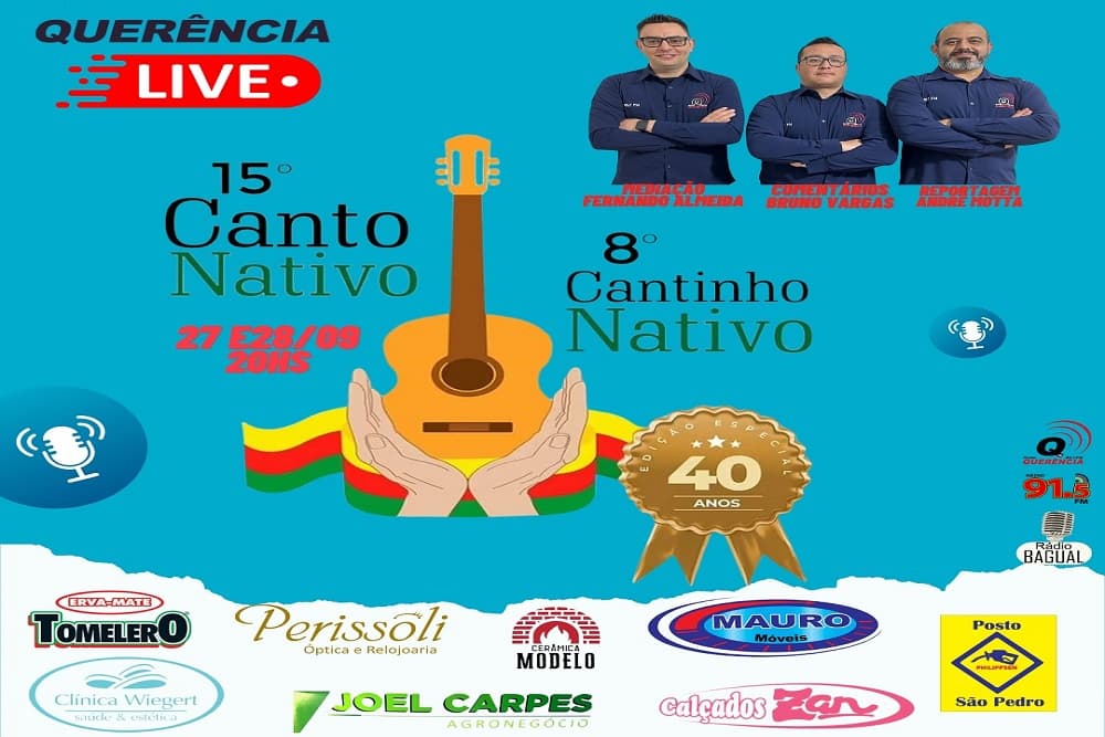 Rádio Querência transmite 15º Canto Nativo