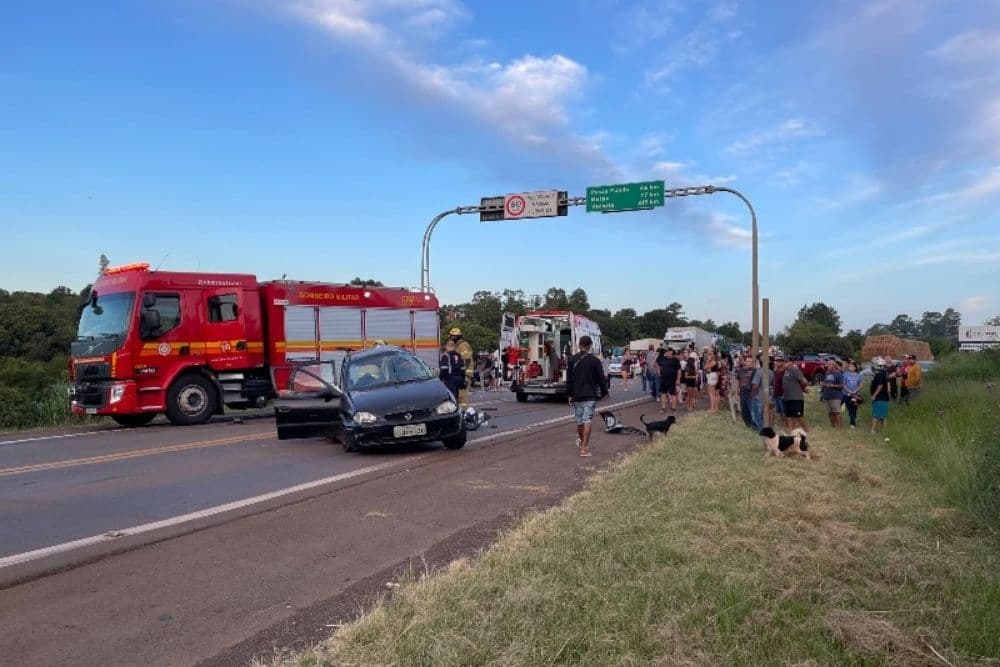 Homem e bebê morrem em acidente em Carazinho