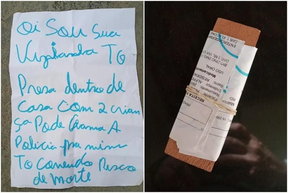 Mulher mantida em cárcere foi resgatada após jogar bilhete com pedido de socorro no quintal da vizinha