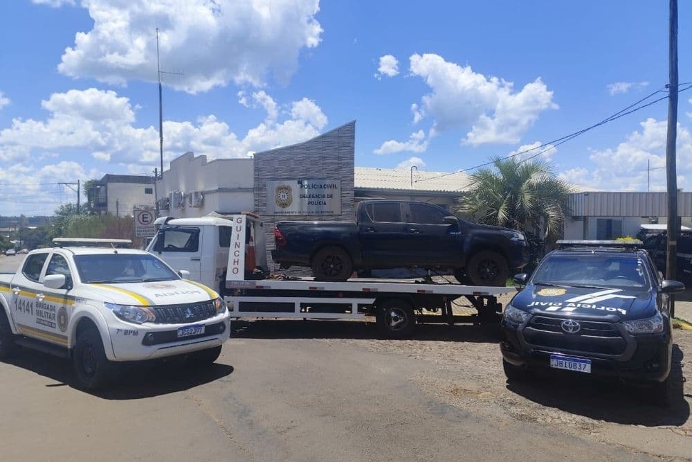 Polícia recupera em Três Passos caminhonete furtada em Palmeira das Missões