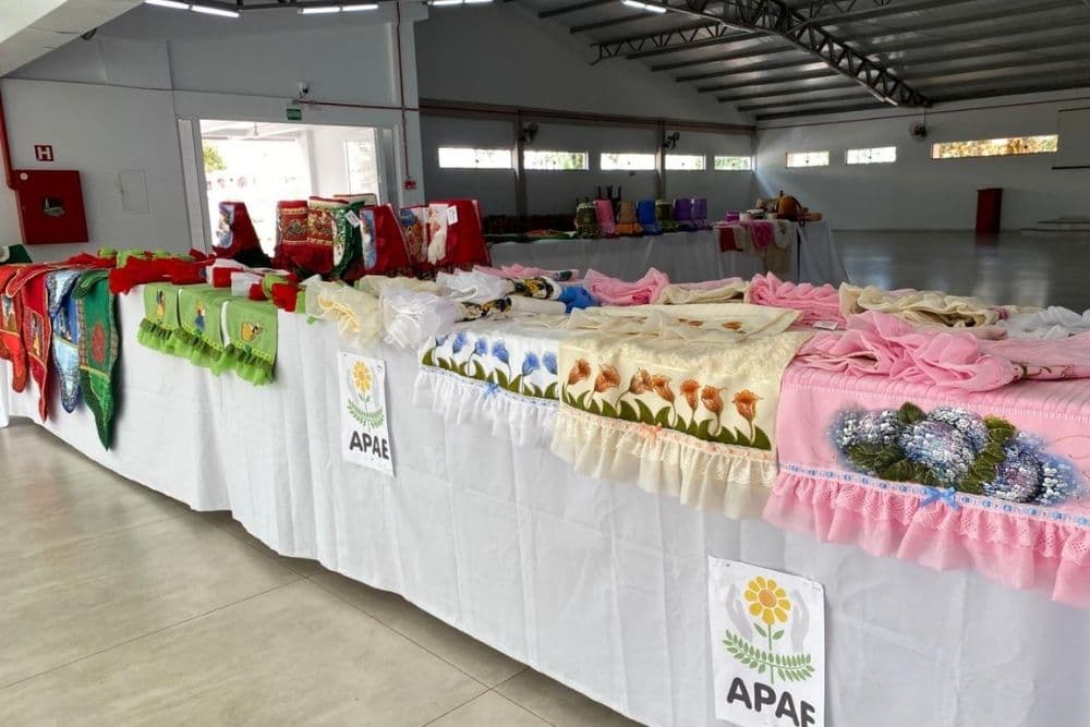 APAE realiza Exposição de Artesanato Natalino no Salão Paroquial
