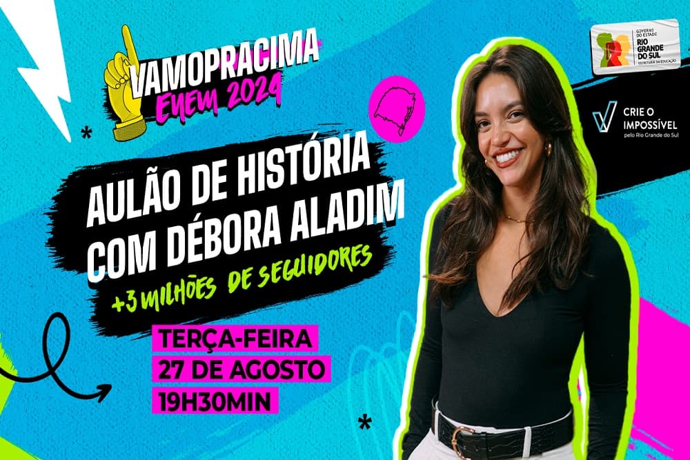 “Aulão” de história abre nesta terça série em preparação para o Enem nas escolas estaduais