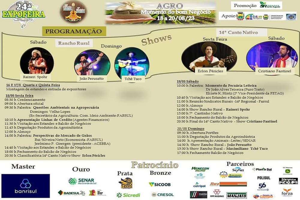 Palestras, balcão de negócios e entretenimento em evidência na 24ª Expofeira