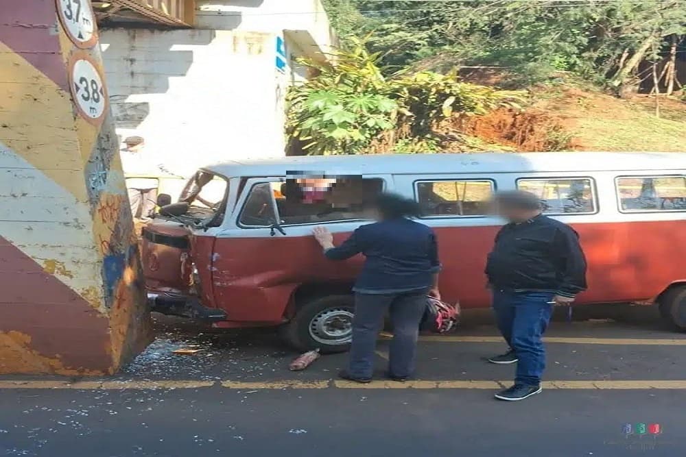 Idoso morre após colidir na estrutura do viaduto férreo em Ijuí