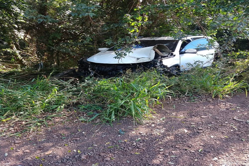 Acidente é registrado na E-RS 155, em Santo Augusto