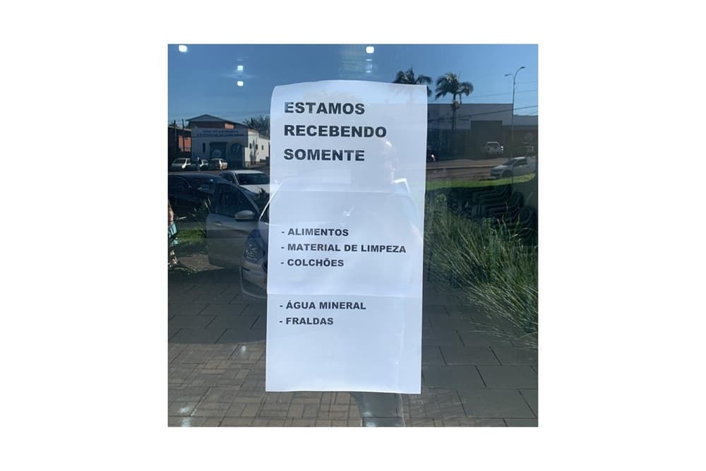 Doações estão sendo arrecadadas no Centro Social do Idoso
