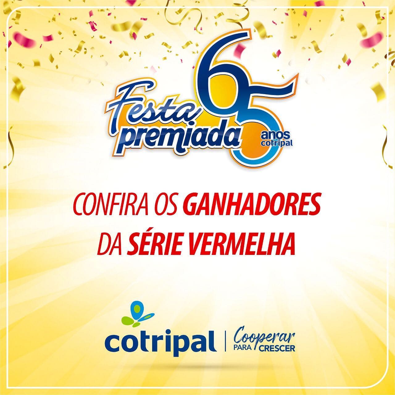 Confira a lista de ganhadores do sorteio da Cotripal