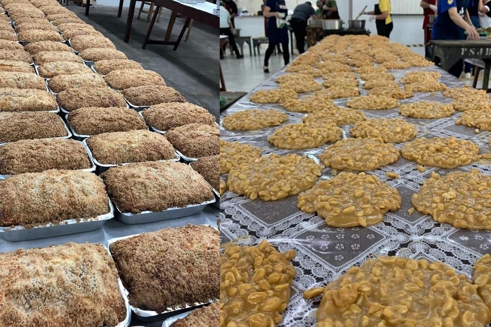 Começam as vendas de cucas, assados e pés de moleque da festa de São João Batista