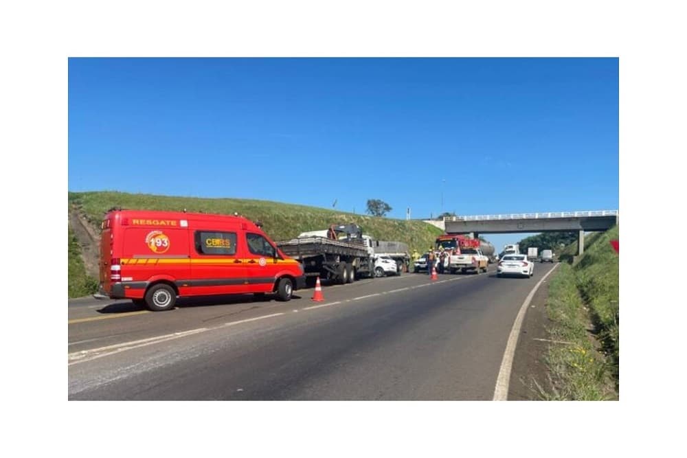 Acidente deixa dois mortos na BR 386 em Carazinho