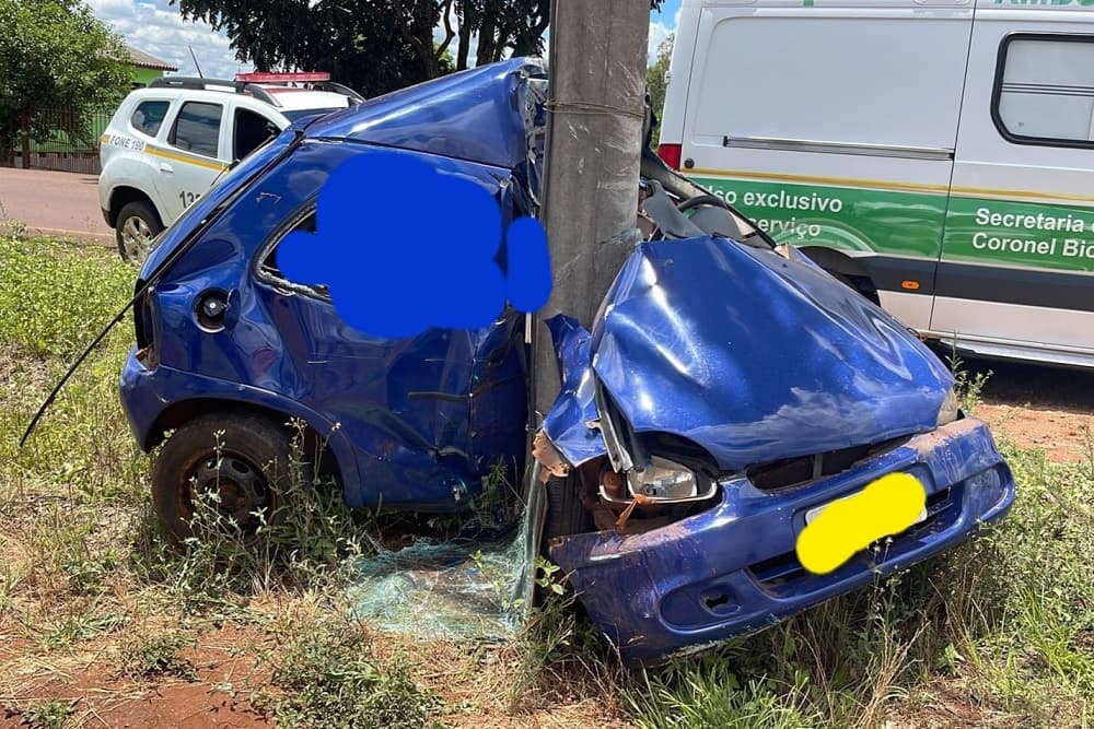 Grave acidente com óbito em Coronel Bicaco