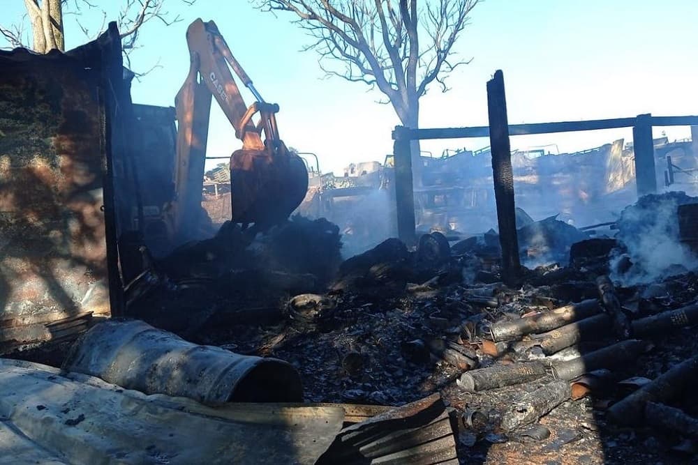 Incêndio atinge área do Museu Militar de Panambi