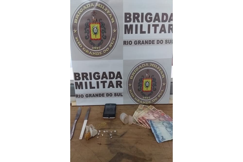 Brigada Militar prende indivíduo por tráfico de drogas em Santo Augusto
