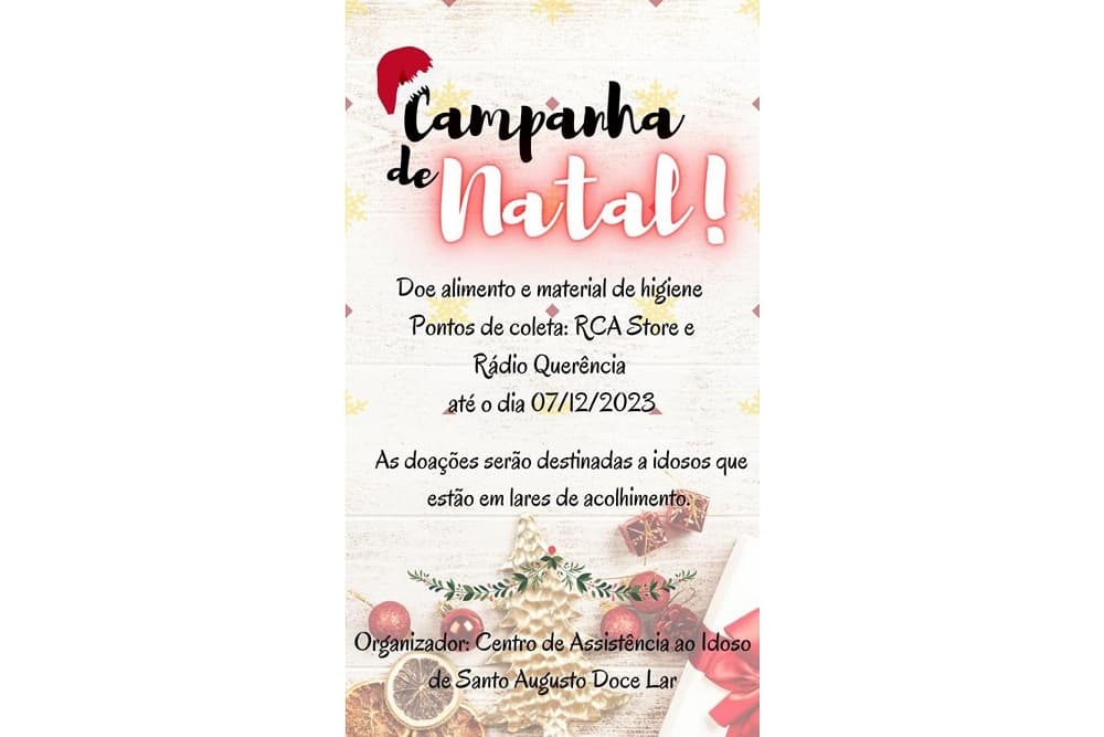 Doce Lar lança campanha para arrecadar alimentos e itens de higiene aos idosos