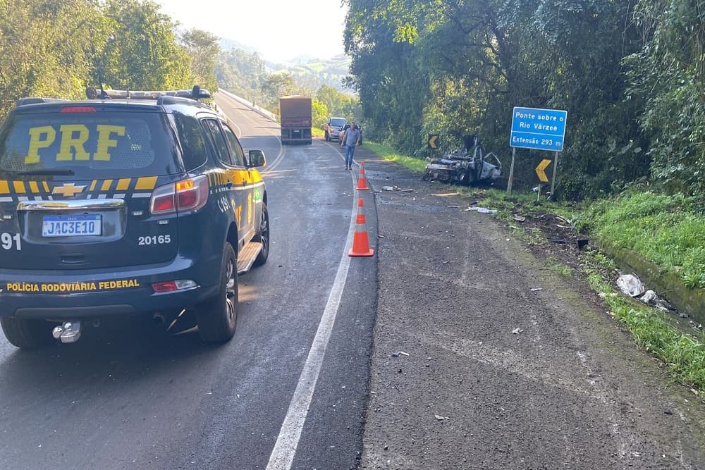 PRF confirma quatro óbitos em acidente em Iraí