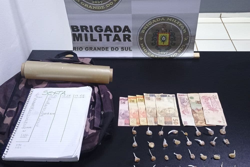 Brigada Militar prende homem por tráfico de drogas em Santo Augusto