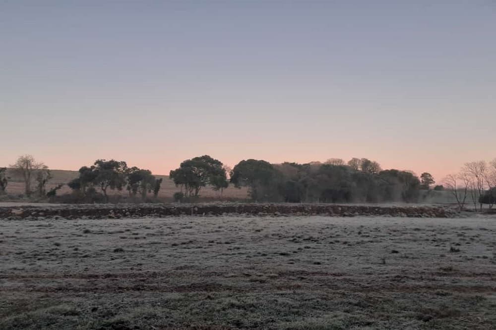 Frio intenso e geada em Santo Augusto