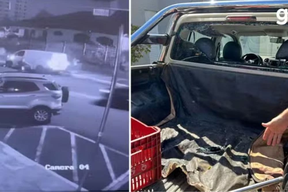 Homem é atropelado por carro e jogado para dentro da caçamba de caminhonete em Ijuí