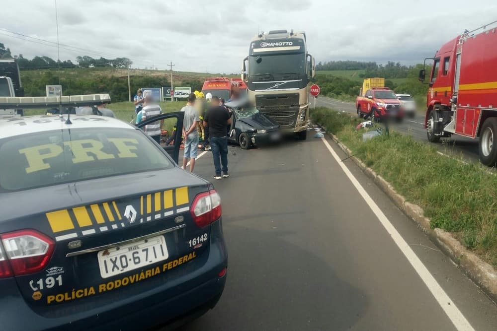 Pai e bebê morrem em acidente de trânsito em Cruz Alta