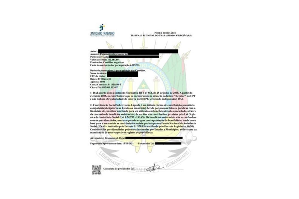 Golpe da falsa cobrança é aplicado em trabalhadores gaúchos com ações judiciais