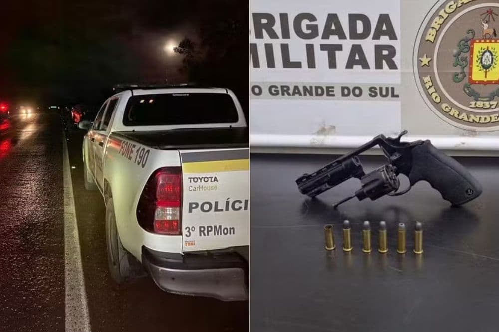 Três suspeitos de roubar caminhonete morrem e outros dois são presos após fuga e confrontos com a polícia no RS