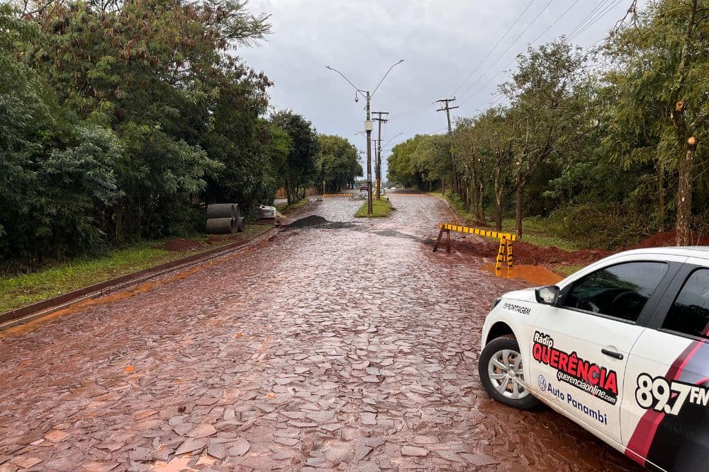 Iniciadas as obras de pavimentação asfáltica na Avenida Central em Santo Augusto