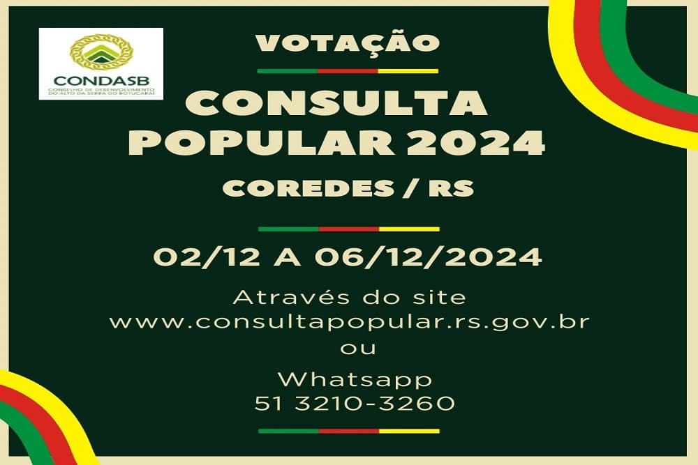 Aberta votação da Consulta Popular